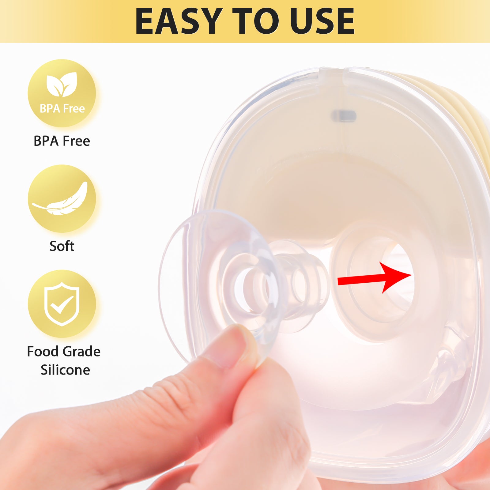 MISSAA Double Electric Breast Pump, Breast Pump Hands Free with 5 Modes & 7  Levels, Pain Free Portable Breast Pump with Lighting Touchscreen, 10 Milk